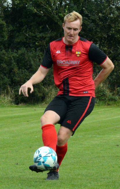 Matthew Griffiths scored twice for Clarbeston Road but his team lost out against Narberth
